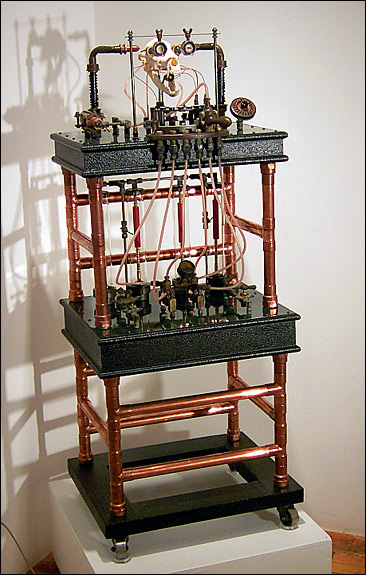 Illustration for article titled Biomechanical Sculptures are Part Mammal, Part Machine